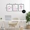 Stupell Industries Minimal Pastel Girl's Soccer 3 Piece Black Framed Giclee Art Set, design by Marcus Prime